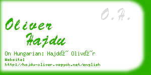 oliver hajdu business card